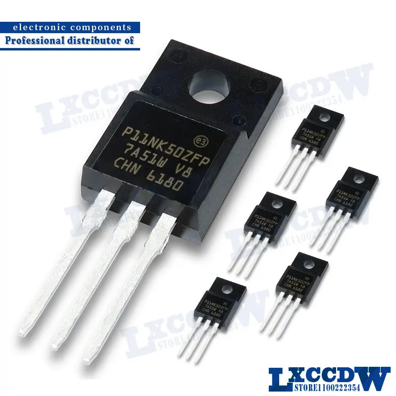 

10 шт. STP11NK50ZFP TO-220F P11NK50ZFP TO220F STP11NK50 TO-220 STP11NK50Z 11NK50