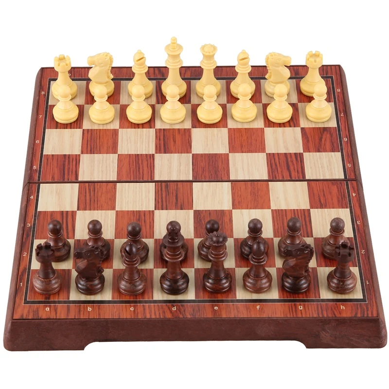 

NEW-Magnetic Board Tournament Travel Portable Chess Set New Chess Folded Board International Magnetic Chess Set Playing Gift