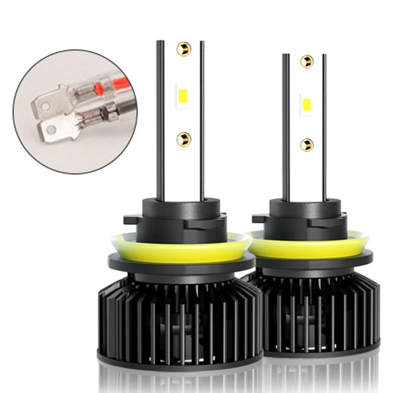 

2Pcs 10000Lm H1 H4 LED H7 H11 Led canbus No Error Car Headlight 9005 HB3 9006 HB4 Type Socket for Car Truck