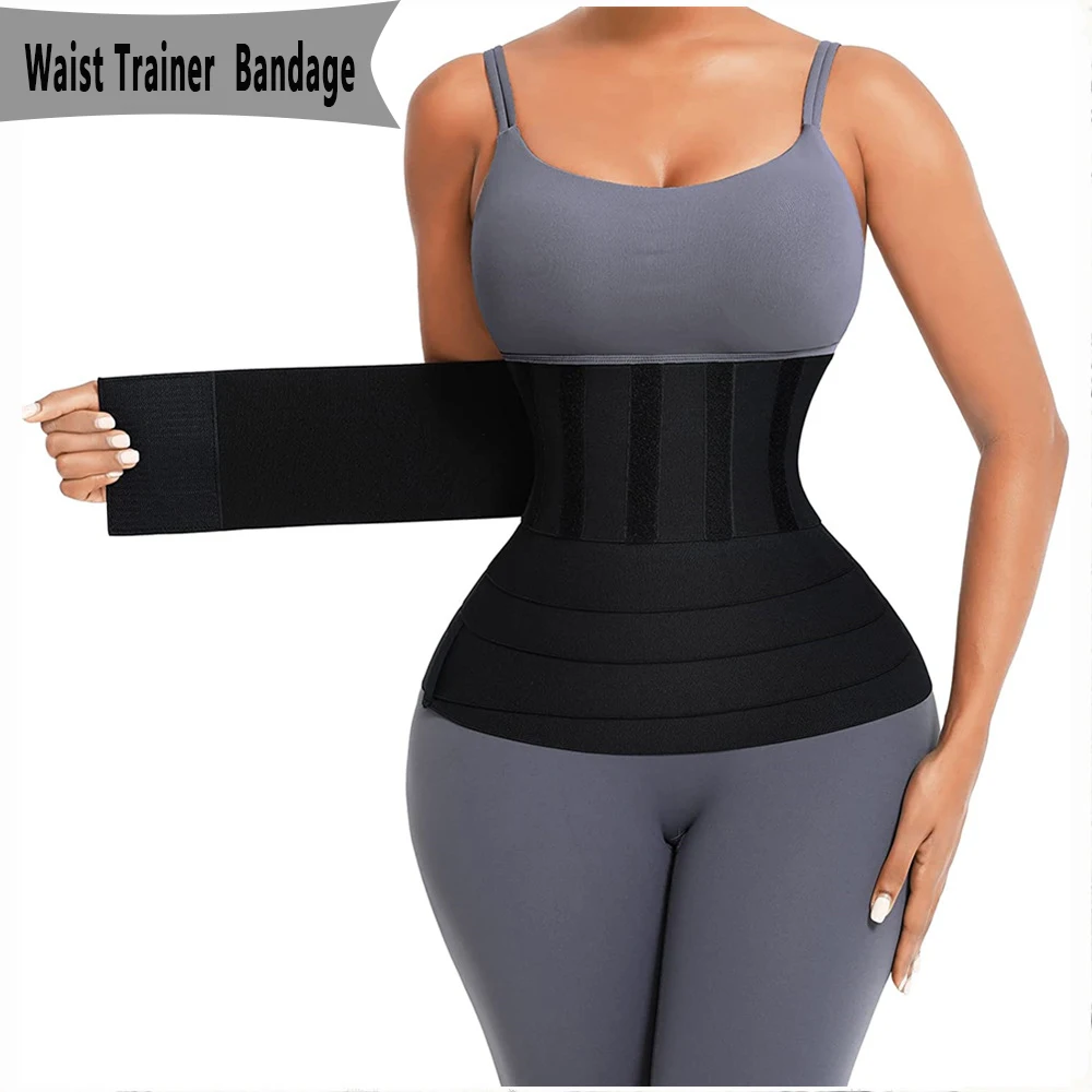

Waist Trainer Bandage For Women Invisible Wrap Waist Support Slimming Tummy Wrap Belt Slimming Fat Burning Workout Waist Trimmer