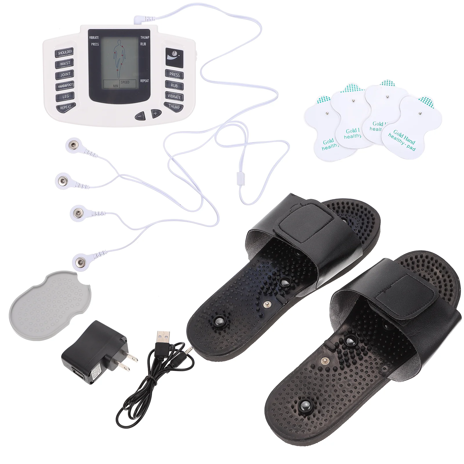 

Электрический массажер для шеи с ЖК-дисплеем, 1 комплект