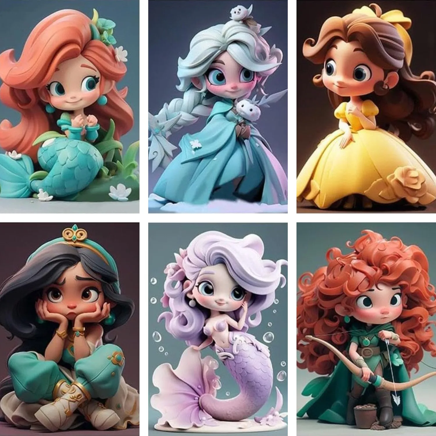 Алмазная картина 5D набор Сделай сам полный алмазный комплект принцессы для