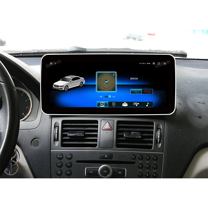 Мультимедийный проигрыватель для BENZ C CLASS W204 10 25-10 0 с 4G 2007 дюймов 8 ядер Android 2010
