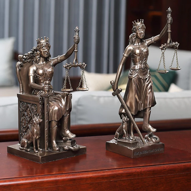 

Декор для комнаты, Скульптура Богини справедливости, художественное оформление для кабинета и офиса, настольное украшение для дома, скандинавские ремесла, статуи персонажей, подарки