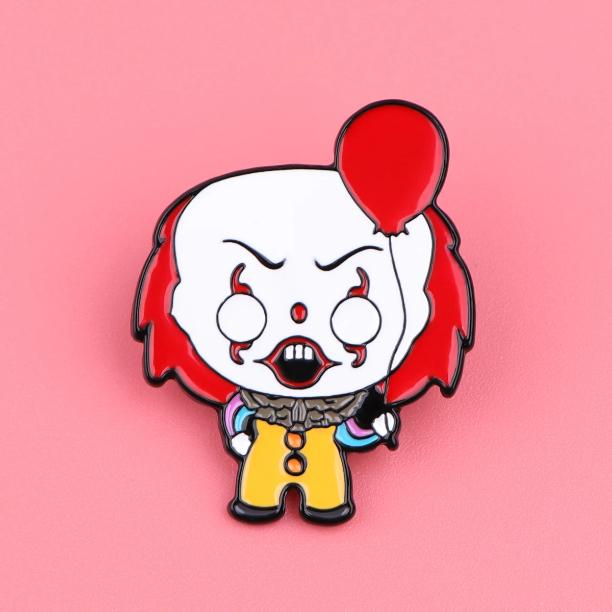 Эмалированные броши в виде фильма клоуна форме ужасов для женщин значки заколки