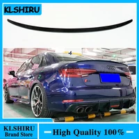 For Audi A4 B9 4 Door Sedan 2016 2017 2018 S4 Style High Quality Carbon Fiber Rear Wing Roof Rear Box Decorated Spoiler