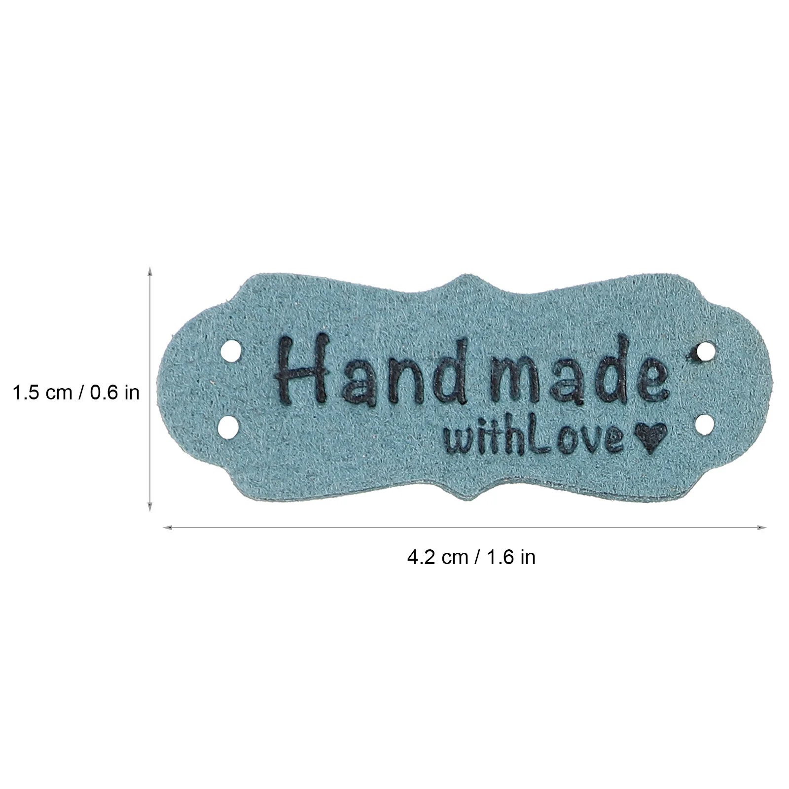 

100 Pcs PU Impresora De Sticker Handmade Embossed Tags Embellishment Knit DIY Accessories for Clothes Bags Shoes Hats