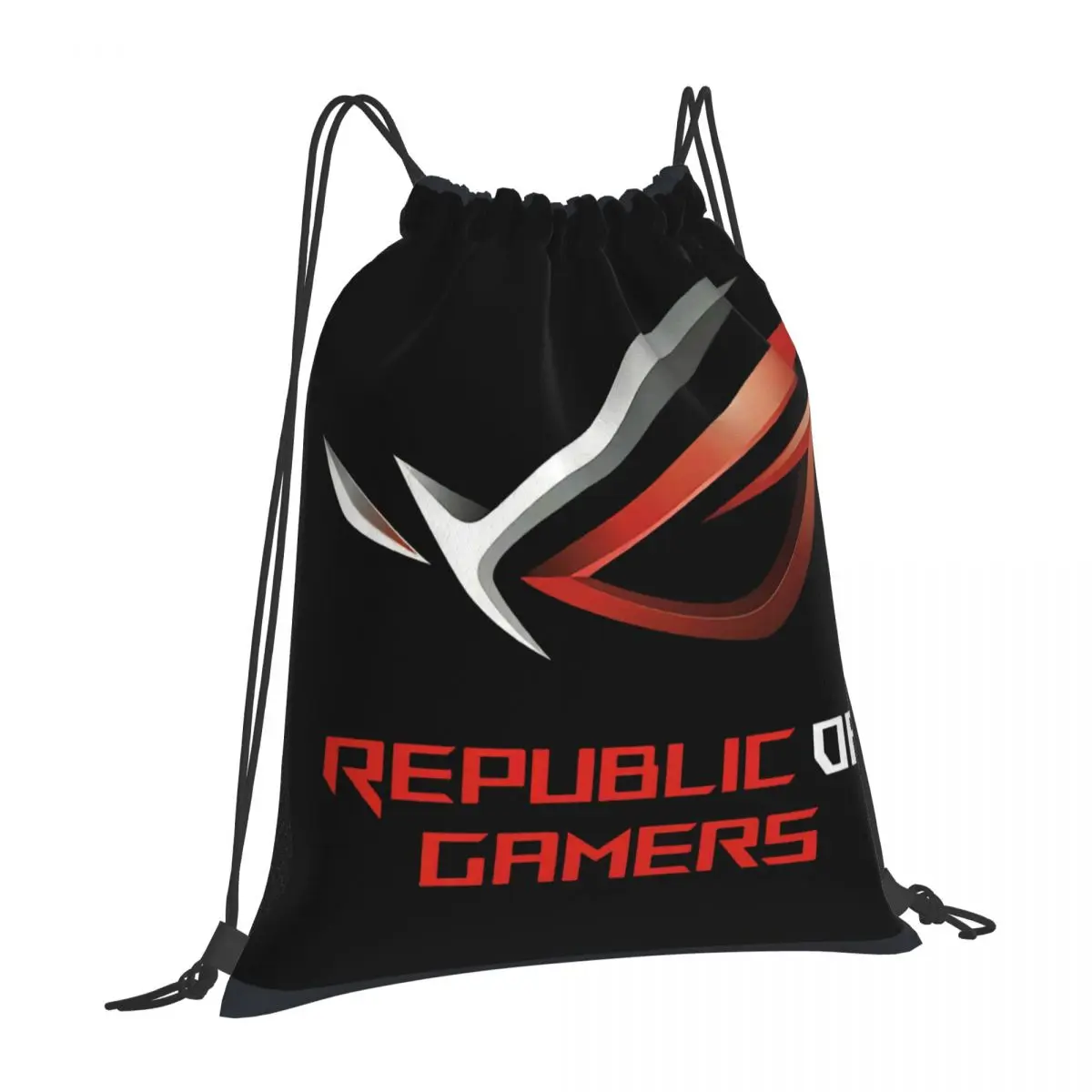 

New 2Asus Republic Of Gamers Logo Rog Drawstring Bags Backpacks Popular Anime Print Drawstring Bag Fashion Storage Bag