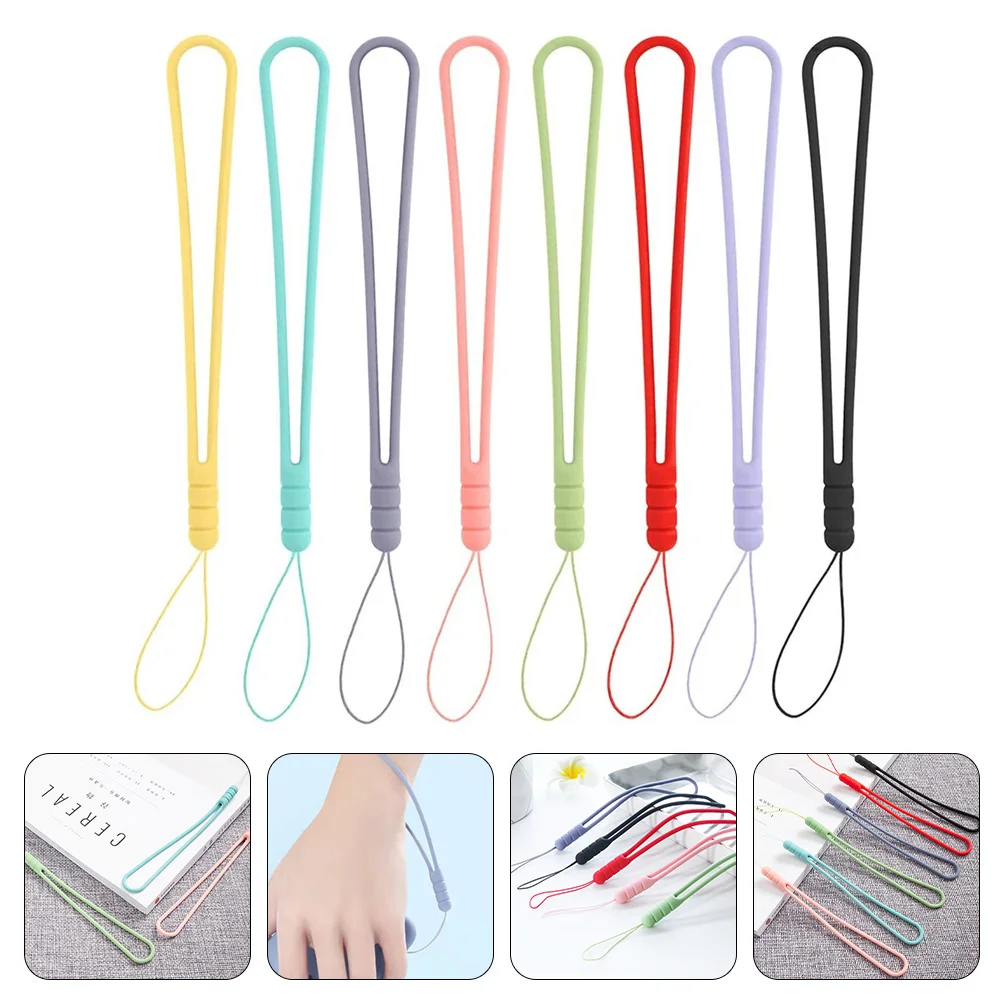

Hanging Lanyard Cellphone Lanyards Chain Strap Chains Wrist Rope Silicone Mobile Lost Anti Type Ropes Chic Key Short Universal