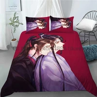 custom mo dao zu shi anime 3 pcs duvet cover set fashion bedding sets comforter duvet cover pillowcase home textiles