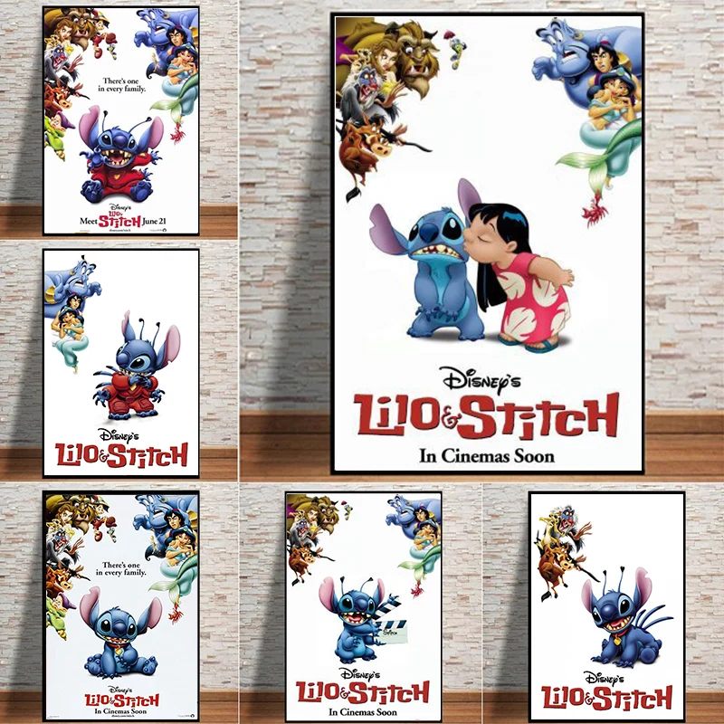 

5D DIY Diamond Painting Disney Movie Lilo and Stitch Posters Cute Alien Cross Stitch Kit Diamond Embroidery Home Decoration Gift