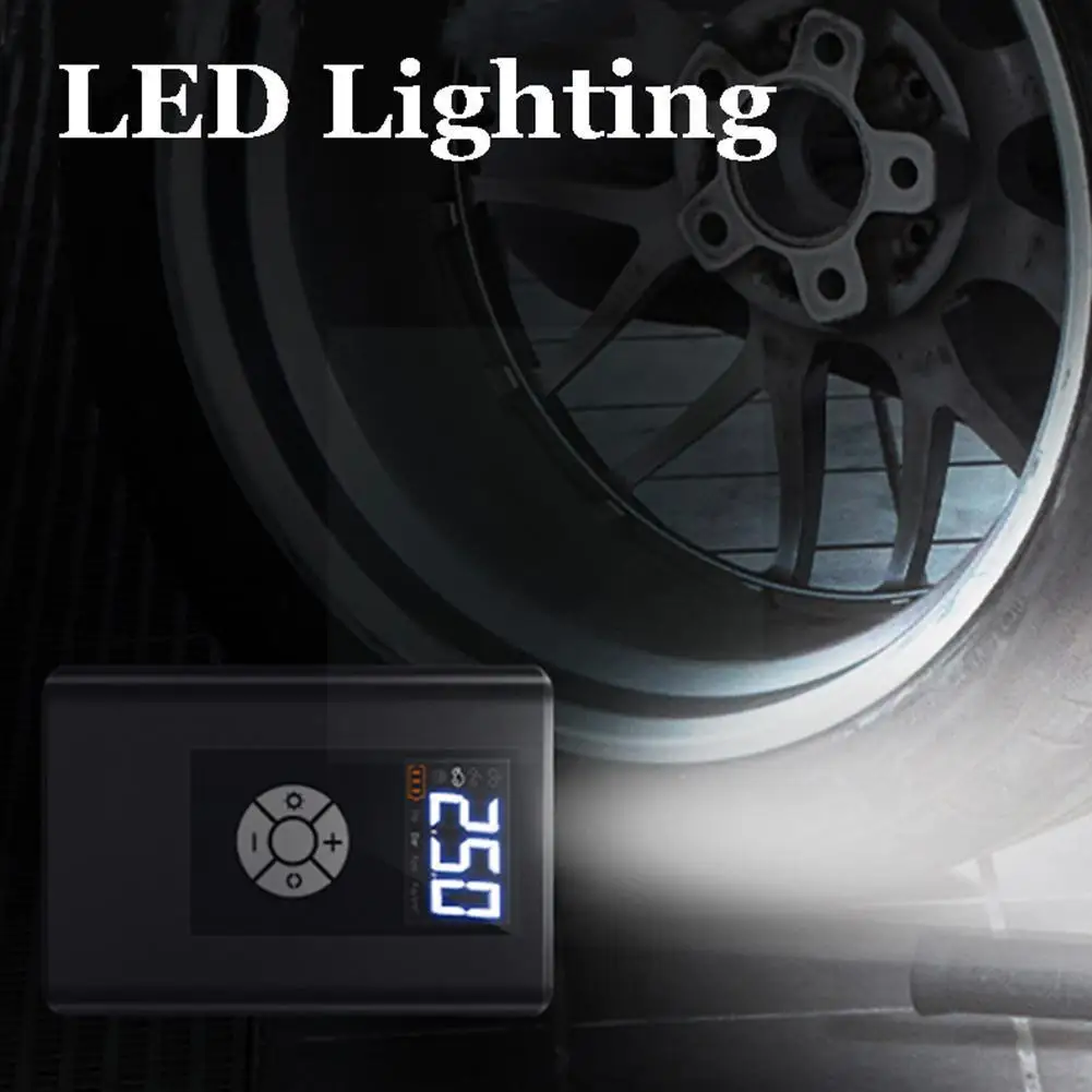 

Wireless Rechargeable Air Pump Tire Inflator Cordless Portable Compressor Digital Car Tire Pump Suitable For Car Bicycle Ti X7j4