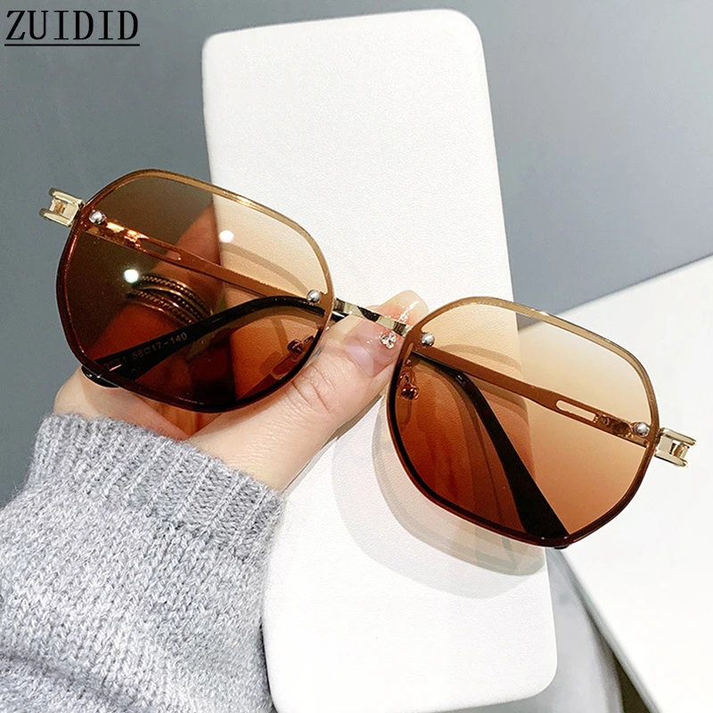 

Trendy Sunglasses Women 2023 New In Luxe Vintage Square Rimless Fashion Glasses Lentes De Sol Mujer Lunette Soleil Femme Oculos