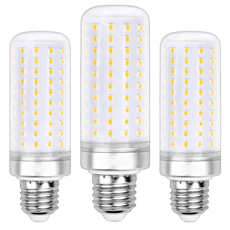 Bombillas LED E27, 3 piezas, 3000K, Blanco cálido, 15W, paquete de iluminación...