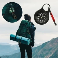 convenient zinc alloy camping outdoor compass carabiners key ring hook hanging buckle