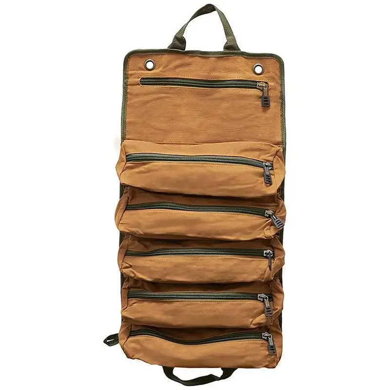 Hanging Multi-Pocket Separation Organizing Tool Buggy Bag Foldable Strong Hanging Canvas Bagh