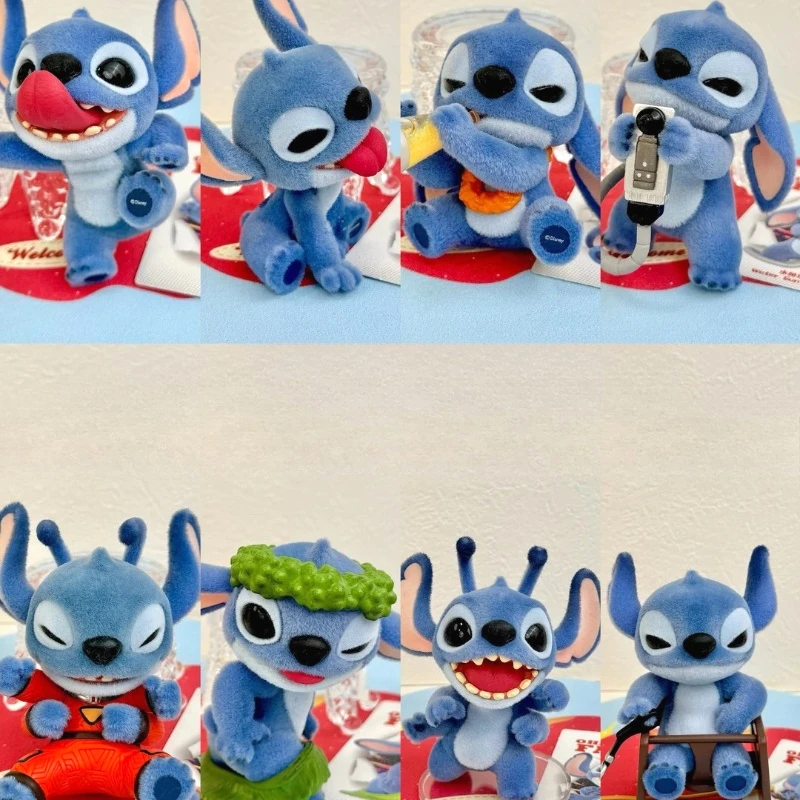 Фото Серия Blind Box «Stitch Ohana Means Family»: Кавайные фигурки Стича, таинственная коробка, декор для рабочего стола, игрушки, аниме-фигурки, подарок-сюрприз №1