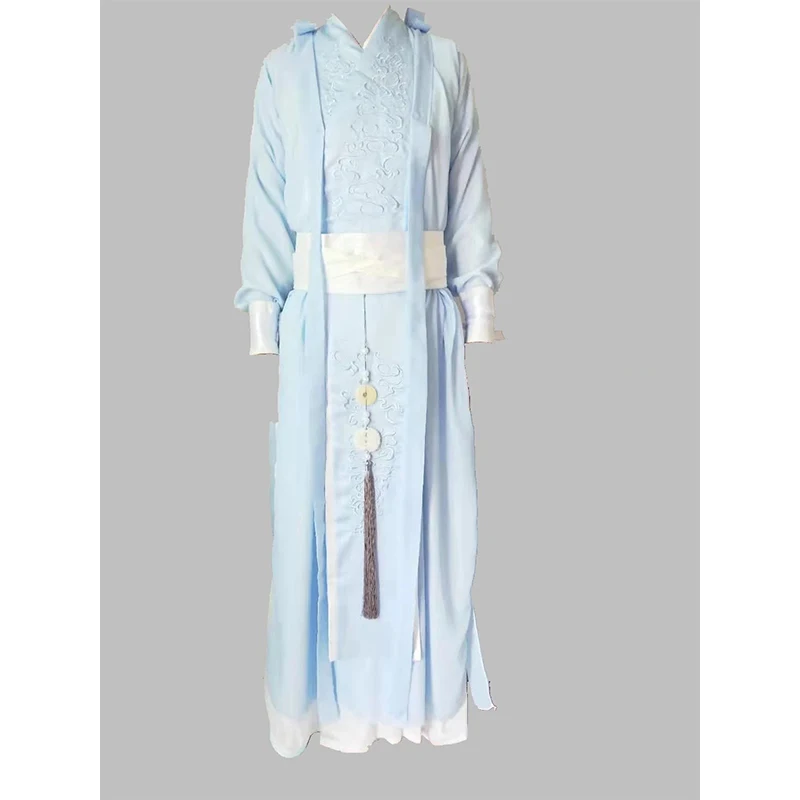Фото Костюм для косплея Lan Wangji Mo Dao Zu Shi, оригинальный костюм Lan Zhan, китайские традиционные костюмы ханьфу для взрослых, неразобранная ТВ-серия №2