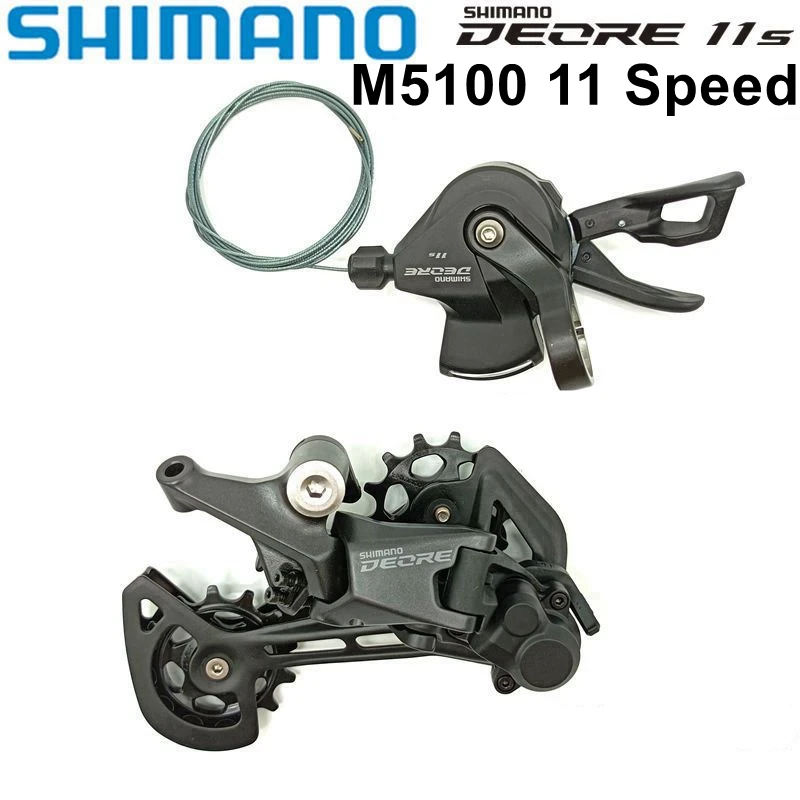 

Shimano Deore M5100 M5120 11v Groupset SL-M5100 Shifter Lever RD-M5100 RD-M5120 MTB Bike Rear Derailleur SHADOW SGS 11 Speed