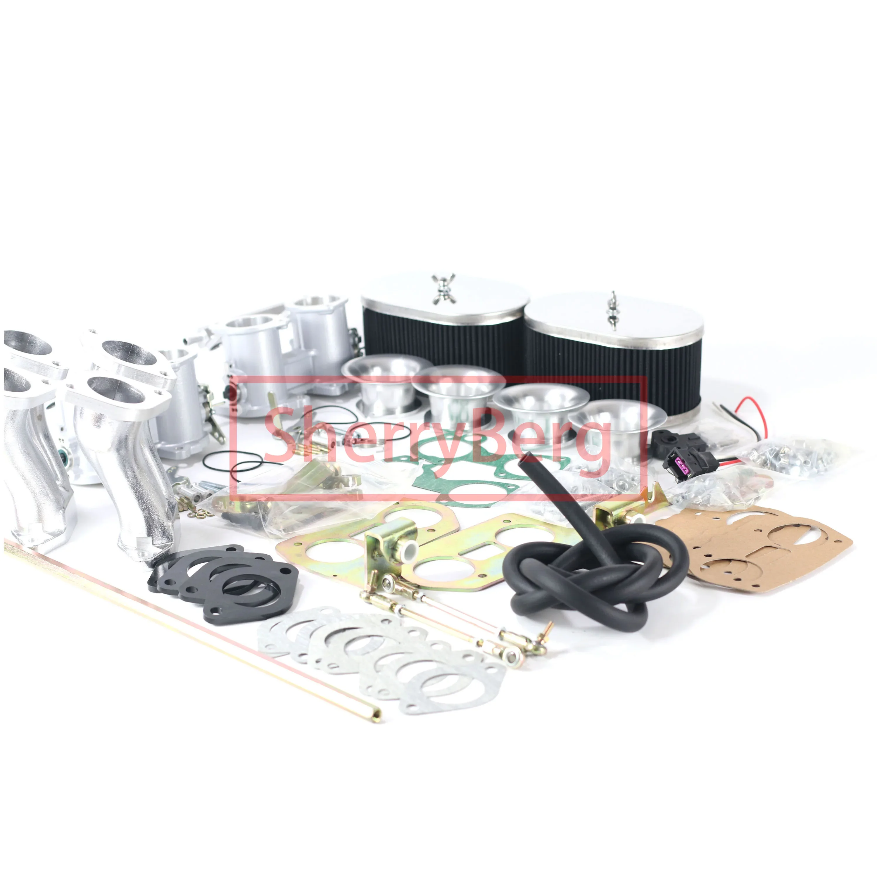 SherryBerg двойной корпус дроссельной заслонки 36/40/42/45/48/50/55 мм воздушные фильтры для