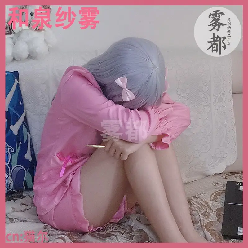 Фото Аниме Eromanga Sensei Izumi Sagiri, карнавальный костюм, милая пижама, ночная рубашка, одежда для сна, топы, шорты, наряд, японский комикс, косплей №3