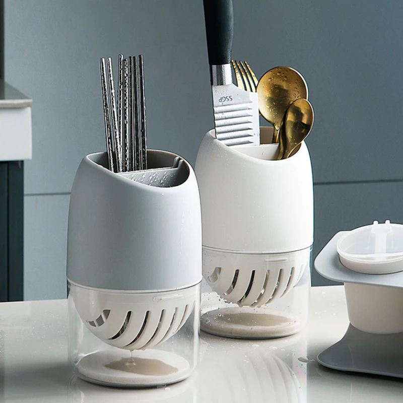 

Chopsticks Holder Drain Rack Kitchen Tableware Storage Cutlery Drainer Spoon Fork Knife Shelf Multifunction Organizer Accessorie