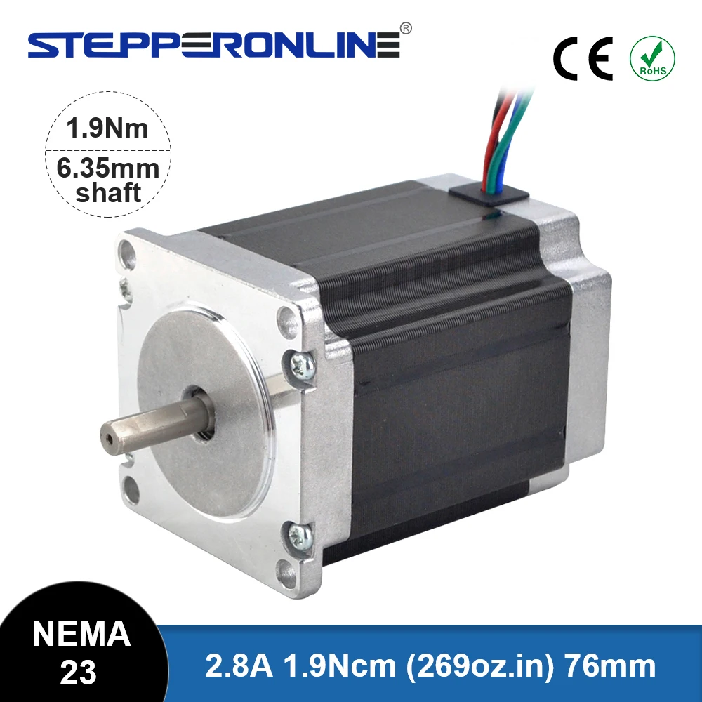 

Шаговый двигатель STEPPERONLINE Nema 23 1.9 Нм