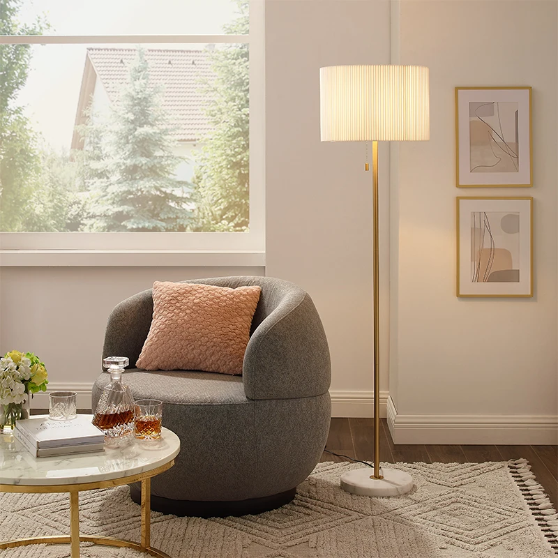 

Scandinavian Living Room Led Floor Lamp Bedroom Remote Control Dimmable Bedside Lamps Vertical Table Lights Home Decoration