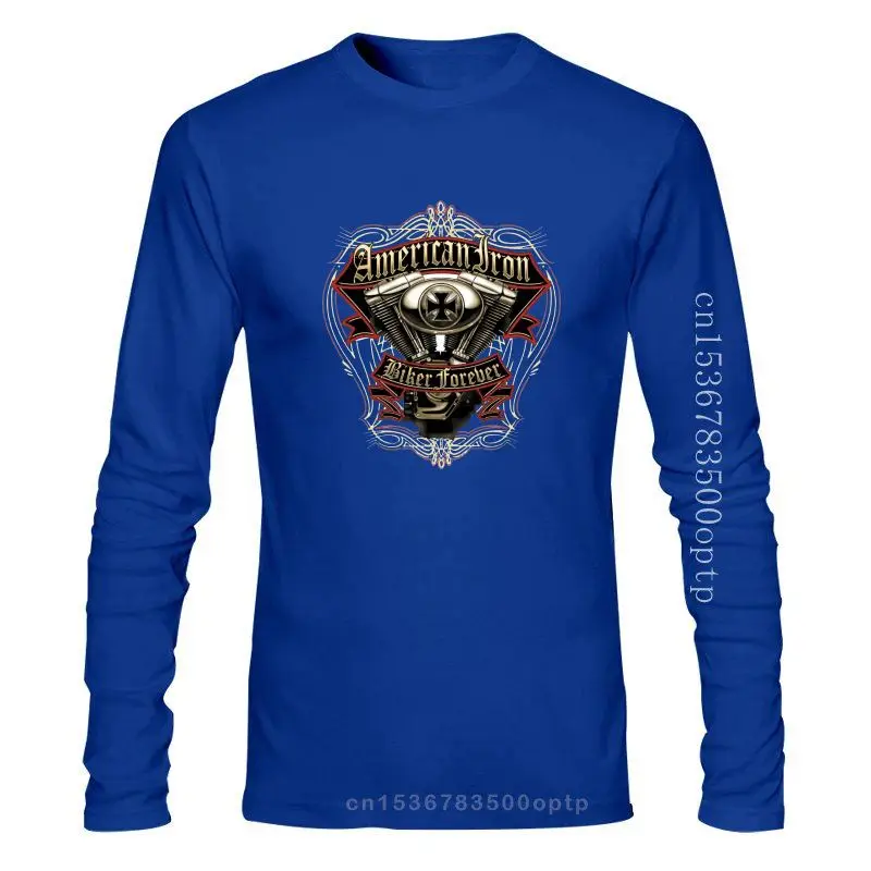 

Мужская одежда новая американская стальная Байкерская навсегда мотоцикл с V-образным вырезом мужские короткие или технические