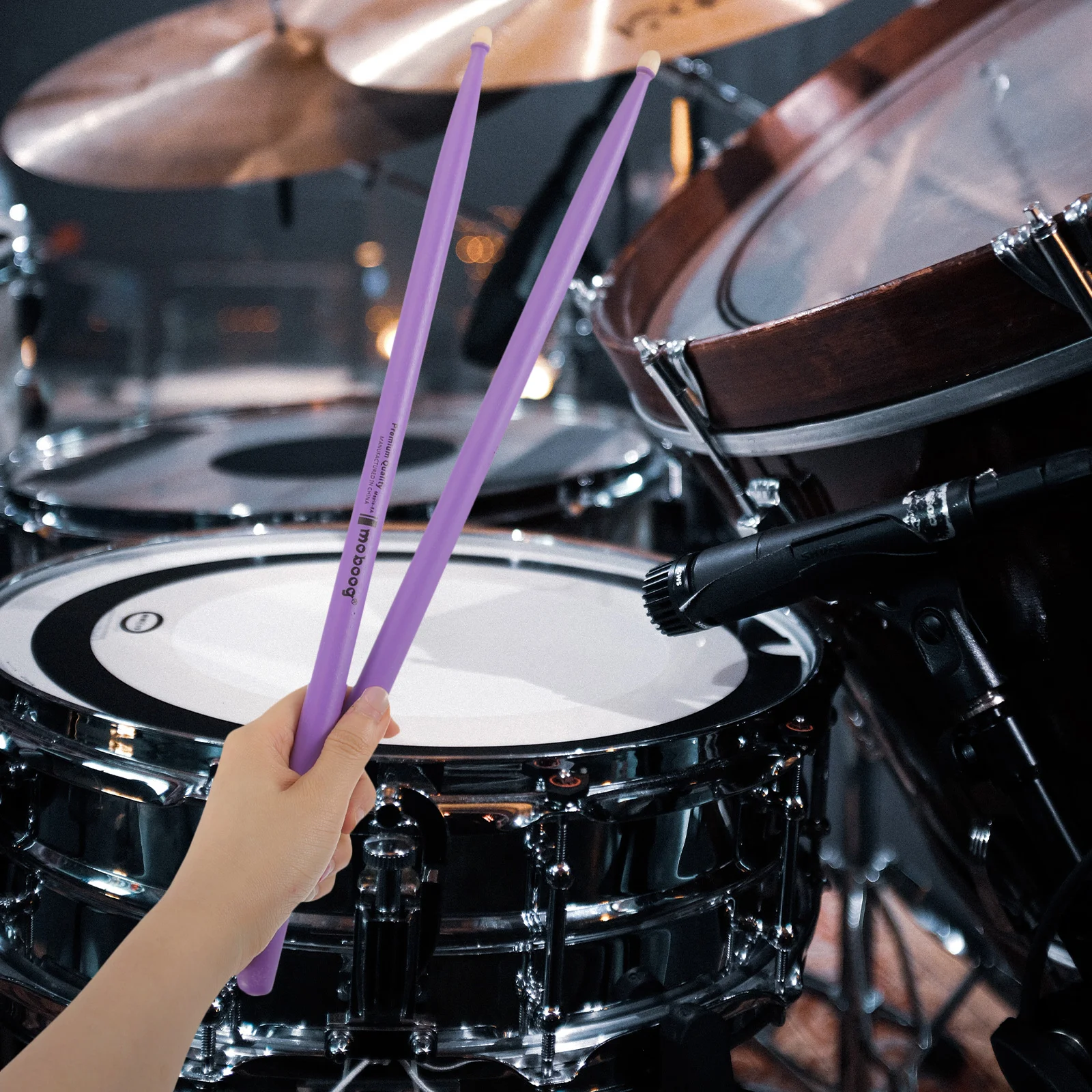 

2 Pairs Maple Sticks Percussion Instrument Lovely Drum Simple Drumstick