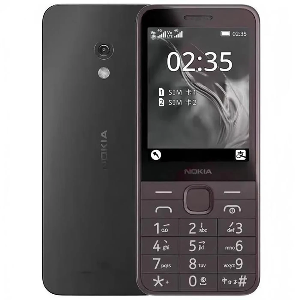 Фото Сотовый телефон Nokia 235 4G с Bluetooth 5.0, FM-радио, двумя SIM-картами, двойным режимом ожидания, аккумулятором 1450 мАч, Type-C, 2 SIM, оригинальный, разблокированный Nokia235 №1