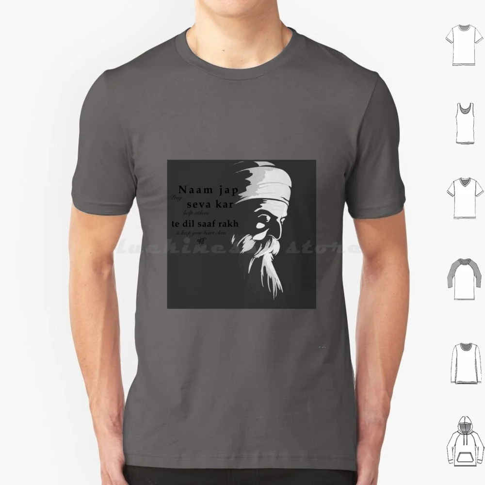 Футболка большого размера 100% хлопок сикхи сикх Наам джап молитвенная помощь