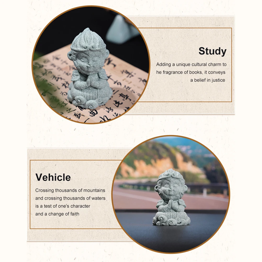 Настольное украшение Сунь-Укун смоляная статуя короля обезьян Укун Будды