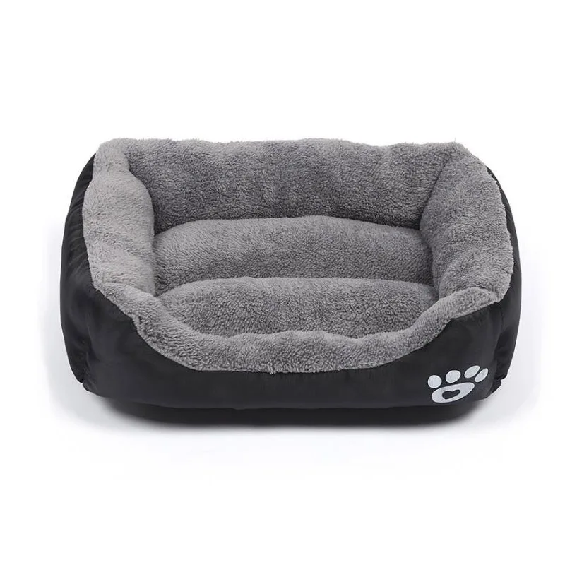 

S-XL Dogs Bed For Small Medium Large Dogs Big Basket Pet House Waterproof Bottom Soft Fleece Warm Cat Bed Sofa House