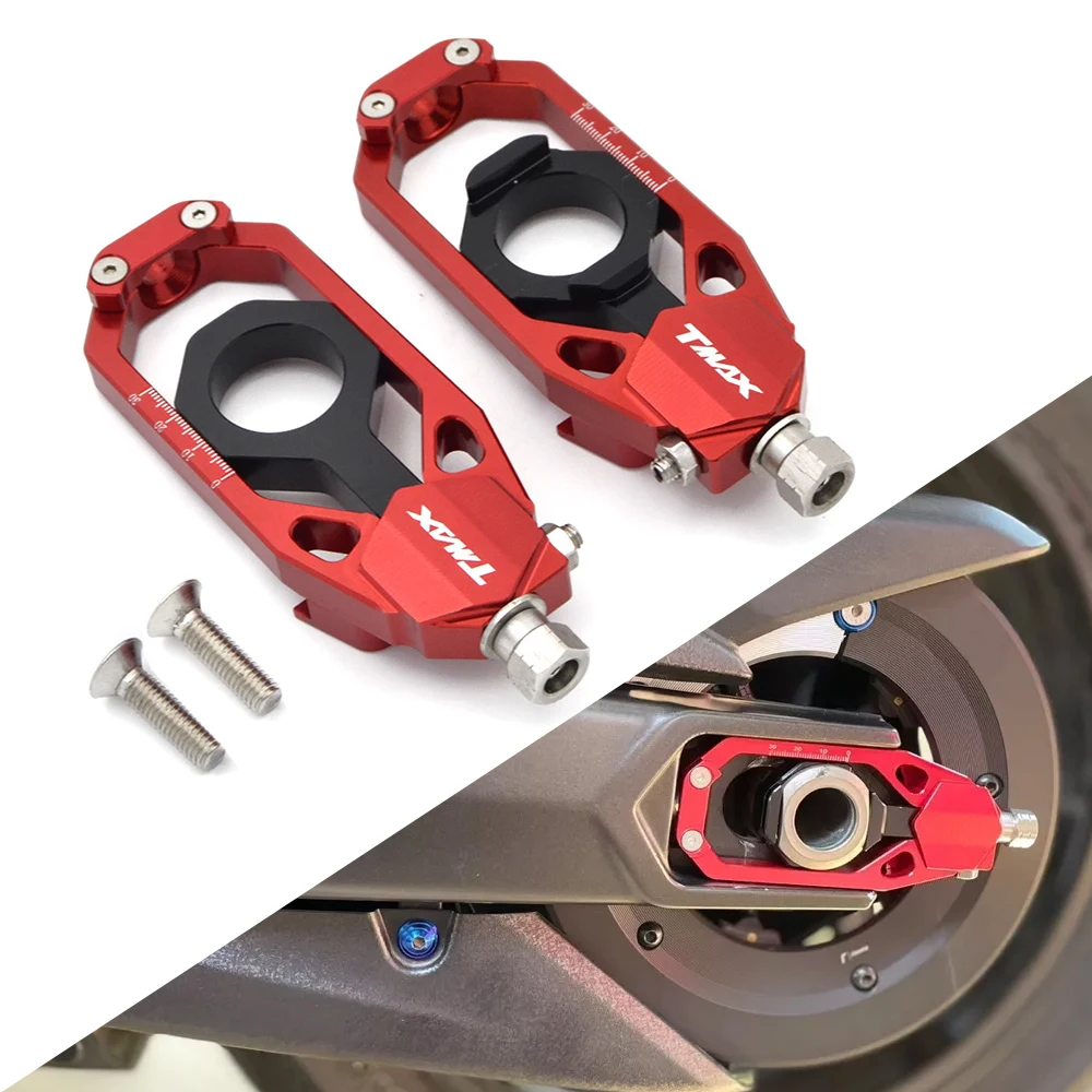 TMAX530 заднее колесо мотоцикла осевые блоки цепные регуляторы натяжители для Yamaha