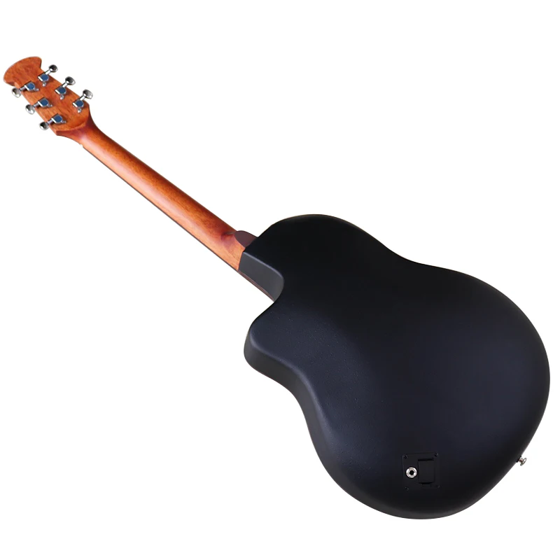 Электрическая акустическая гитара из ламинированной ели 6 струн с круглой задней