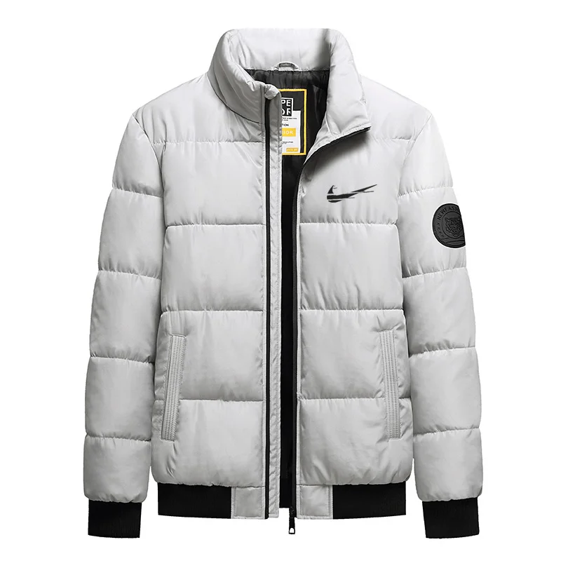 

M-8XL cotton-padded IКNIKEС jacket men 2021 new autumn and winter men's cotton-padded clothes casual jacket men's thick