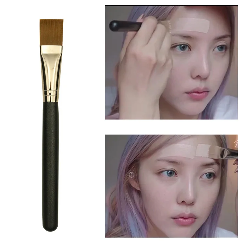 Flat Square Foundation Brush Soft Hair Concealer Brush BB Cream Blender Face Mask Paint Brush Women Beauty Skin Care Makeup Tool