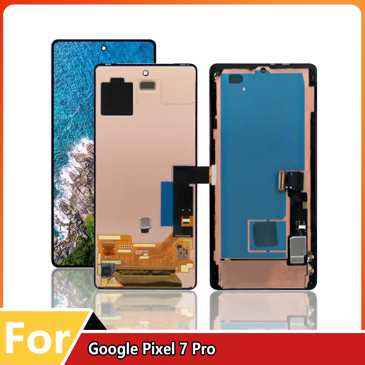 OLED-экран для Google Pixel 7 Pro ЖК-дисплей цифровой сенсорный экран с рамкой GP4BC GE2AE GFE4J