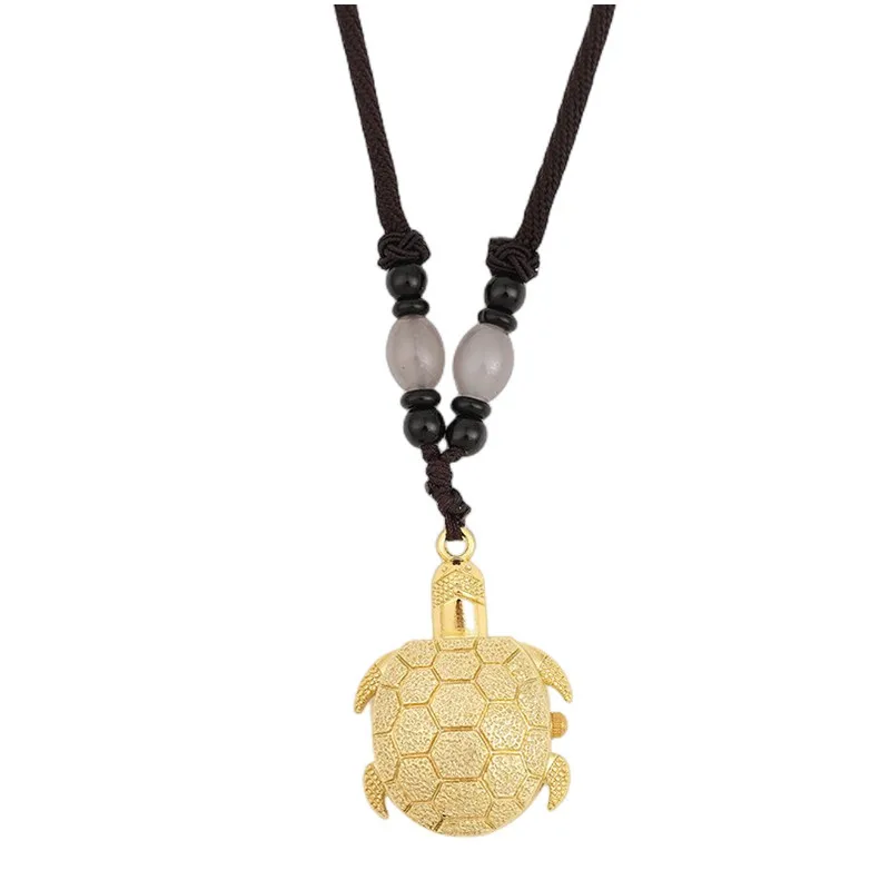 Reloj Man Watch  Relogio Necklace Pendant, Foldable Retro Cartoon Children Gold Copper Turtle Quartz Pocket Watch