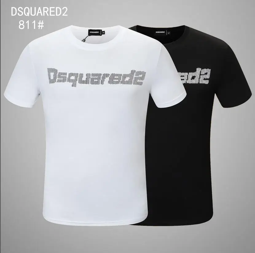 

Футболка Dsquared2 Мужская/женская с принтом, тенниска из чистого хлопка с круглым вырезом и короткими рукавами, уличная одежда в стиле хип-хоп, ...