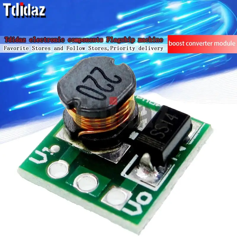 

5pcs/lot 0.9-5V To 5V DC-DC Step Up Power Supply Module Voltage Boost Converter Board 1.5V 1.8V 2.5V 3V 3.3V 3.7V 4.2V To 5V