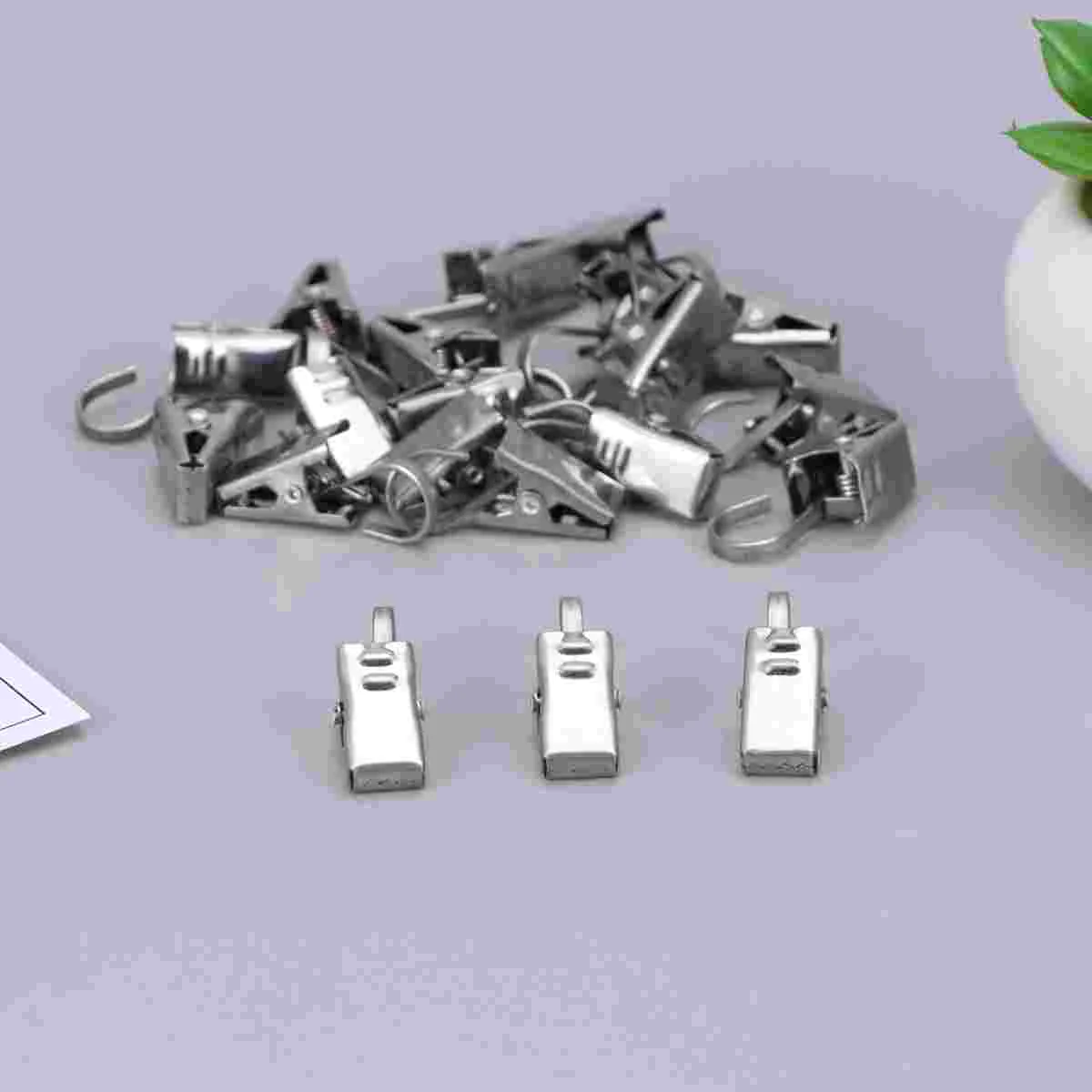 

Curtain Clips Clip Hooks Ring Drapery Hook Rings Shower Curtains Metal Rod Awning Steel Drapes Hangers Duty Heavy Clamps Lights