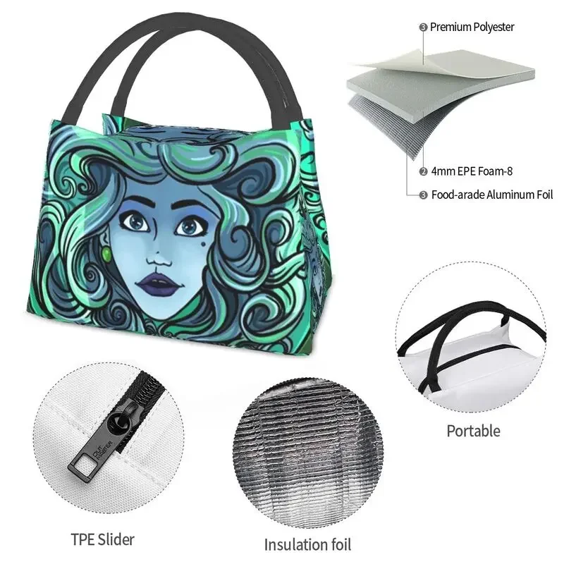 Изготовленные на заказ сумки для обеда Madame Leota с особняком привидениями мужчин и