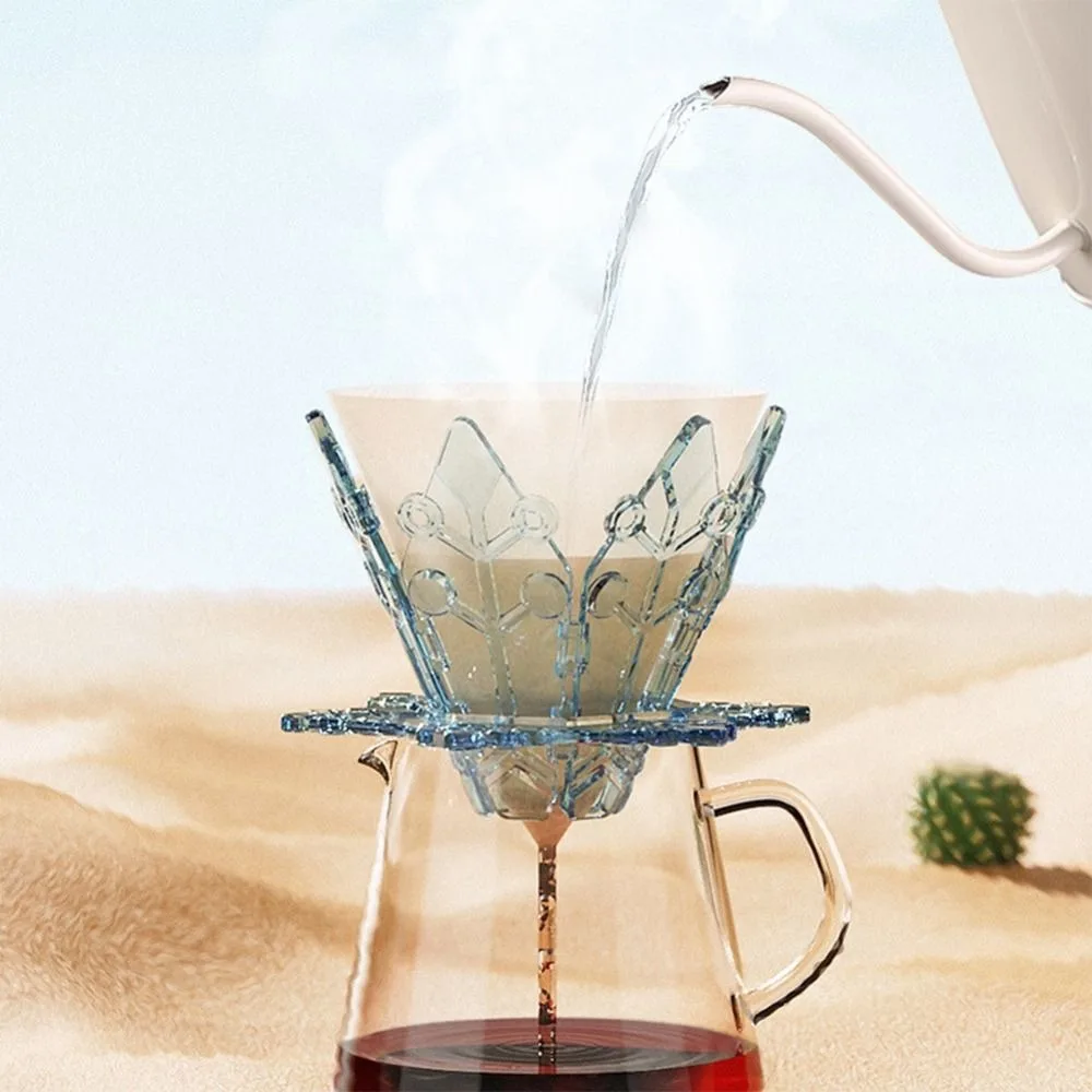 Складная капельница для кофе с дизайном снежинки компактная складная