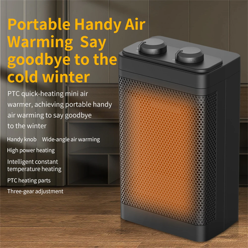 

Electric Fan Heater 1500W Desktop Room Heating Warmer Air Fan Handy Heater Circulation Winter Warming Fan 110-240V Warmer Stove