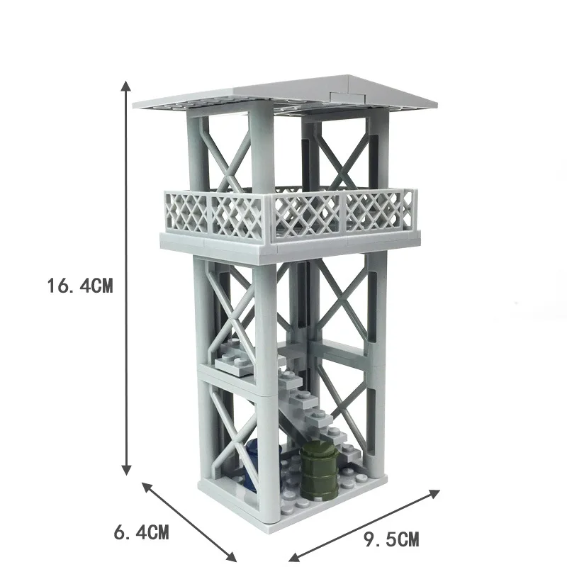 MOC военные образовательные строительные блоки игрушка военное здание военная