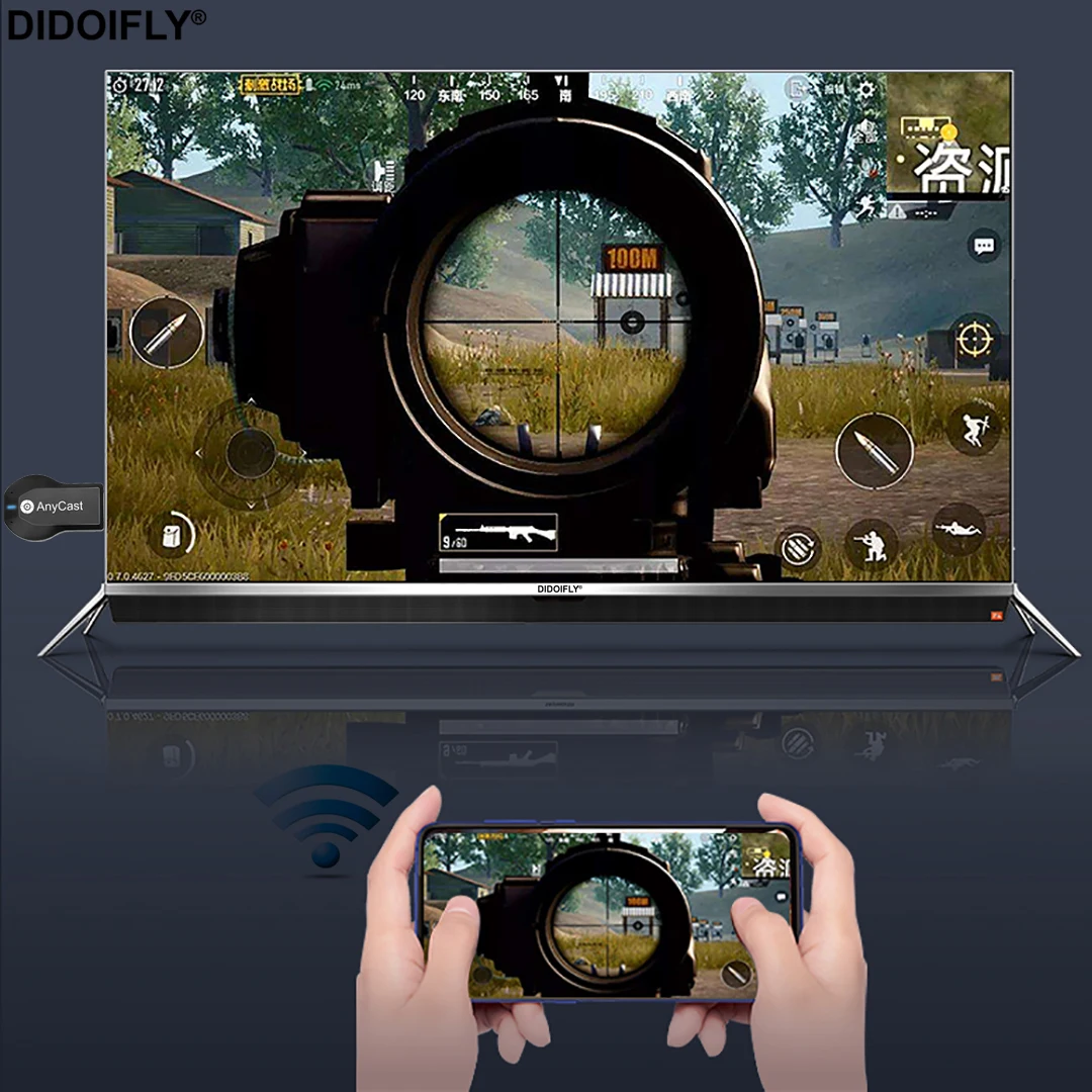 

ТВ-флешка WiFi Dongle Display Full-HD Airplay Miracast HDMI, беспроводное зеркальное отображение нескольких экранов для AnyCast M2 Plus