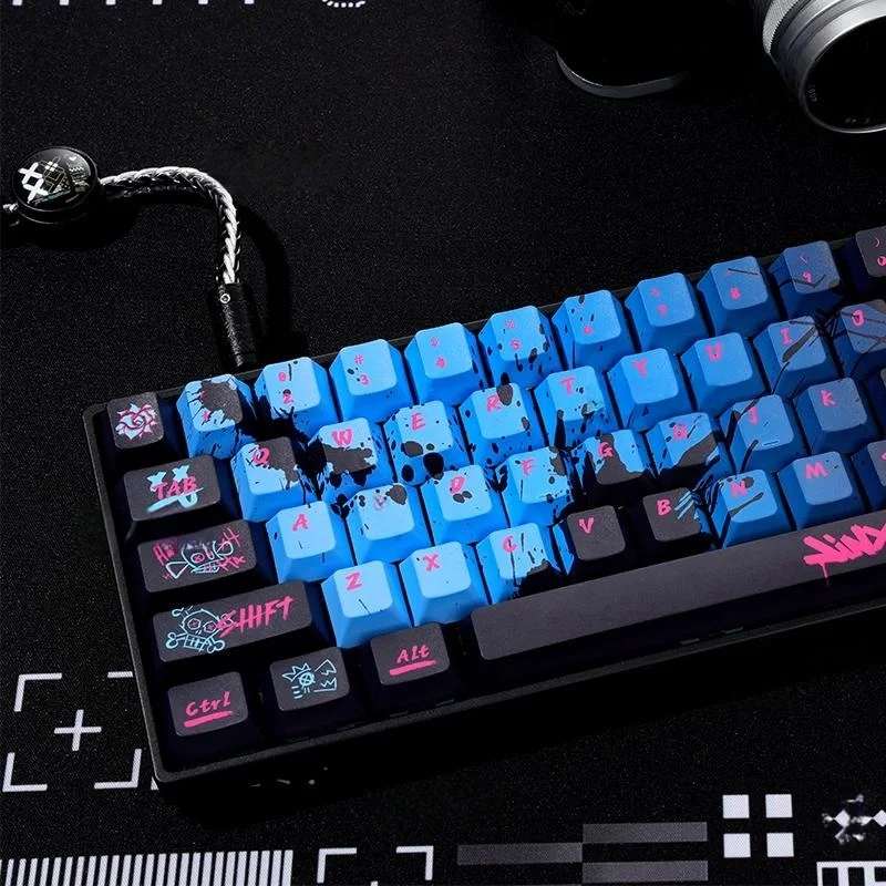 Колпачки для клавиш на тему Jinx Hero 137, колпачки для клавиш с игровой тематикой, PBT, высота вишни, механическая клавиатура для киберспорта, колпачки для клавиш WootingRazer 6887108 (art.: 3920cffd43ccb) - 3920cffd43ccb