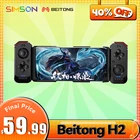 BEITONG H2 PUBG мобильный телефон геймпад, игровые консоли с одной двойной ручкой, свободное переключение, Поддержка IOSAndroid